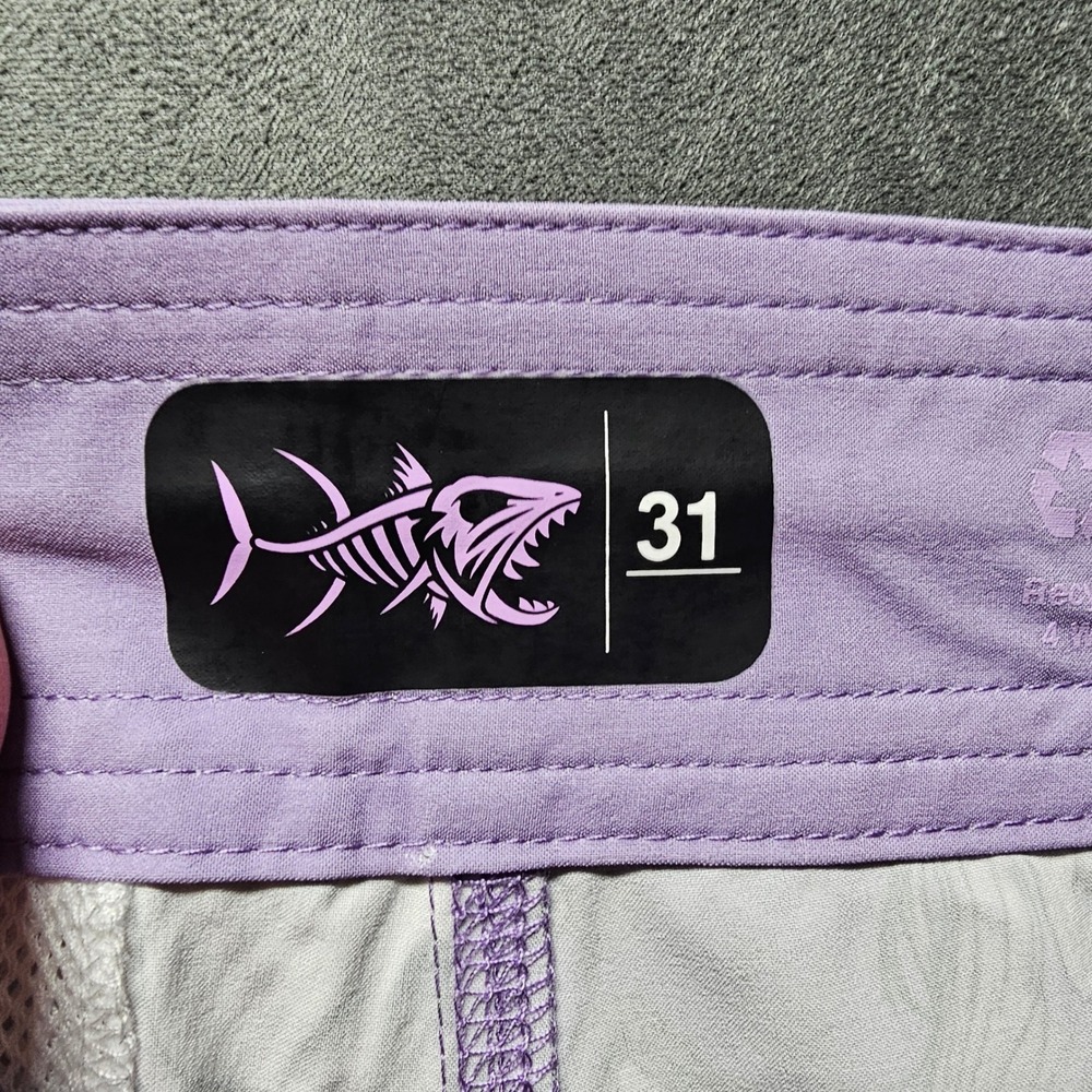 Psycho Tuna Sirens Mermaid Boardshorts Purple Rose Men's 31 PTYB0178 New - Picture 4 of 12